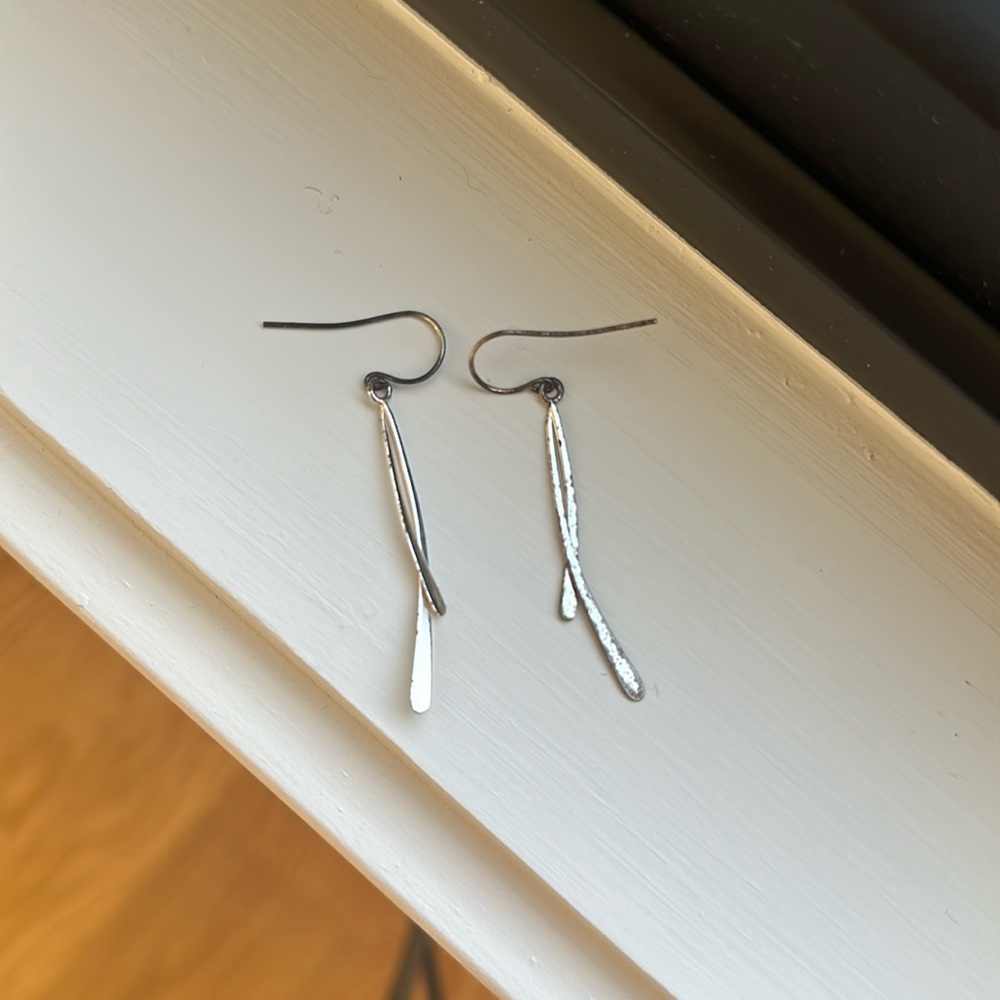 Silver earrings